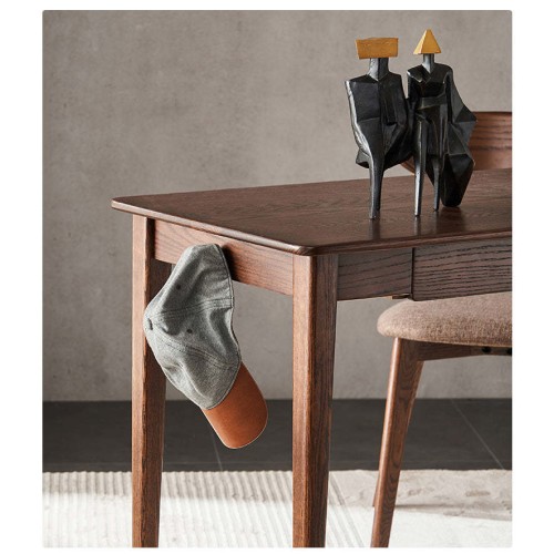 Solidwood Bailey Desk with 2 Drawers Furniture Urban Sales